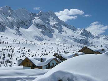 Winter landscape Passo Tonale